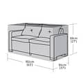 Large 2 Seater Rattan Sofa Cover