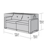 2-3 Seater Rattan Sofa Cover
