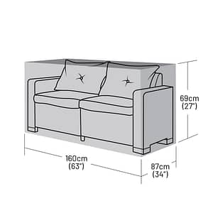 Small 2 Seater Rattan Sofa